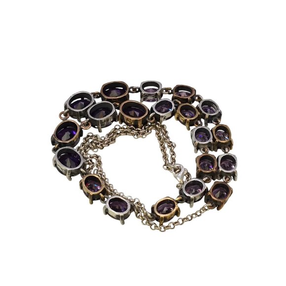 925 Sterling And Amethyst Y Necklace (A7714) - Picture 5 of 6